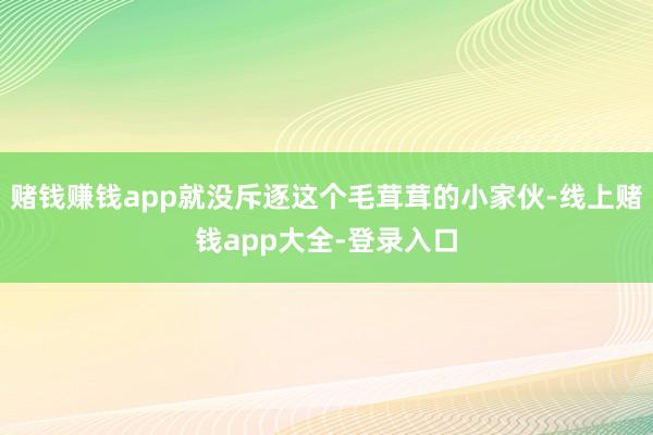 赌钱赚钱app就没斥逐这个毛茸茸的小家伙-线上赌钱app大全-登录入口